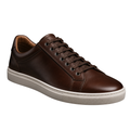 Dark Brown Premium Leather Smart-Casual Trainers | Ettimus Loond