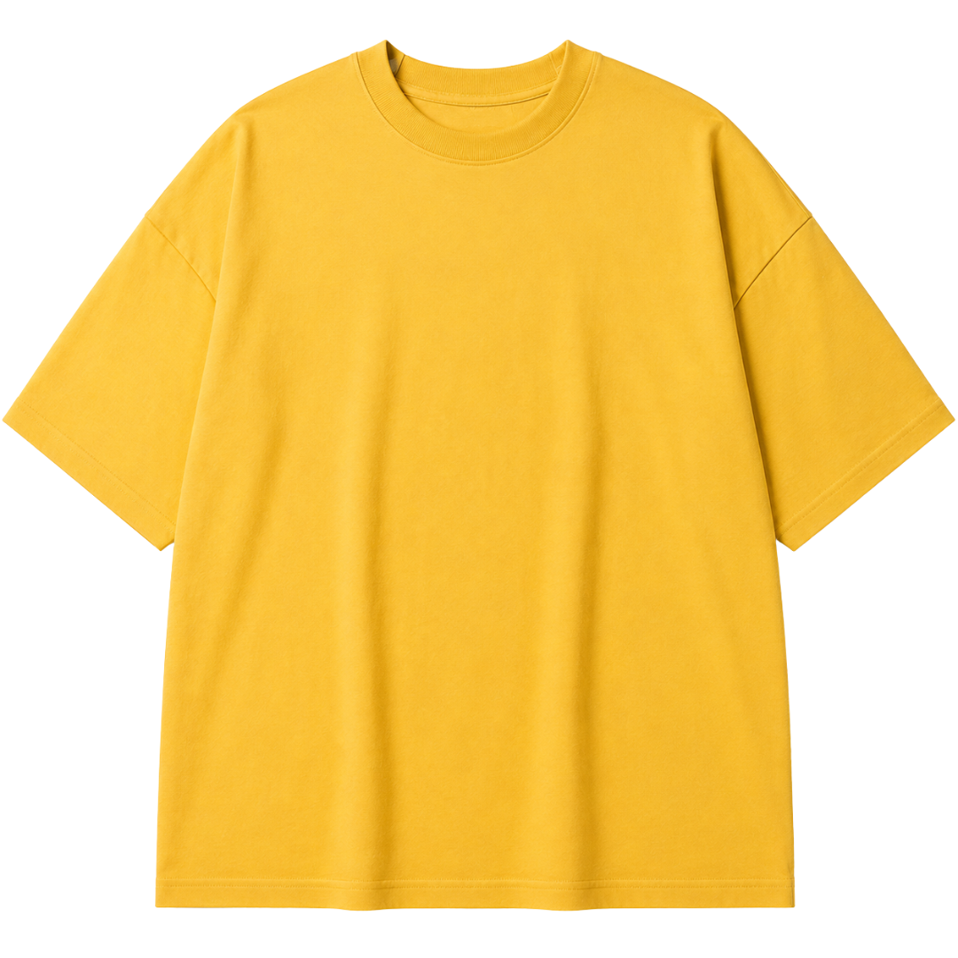 Golden Yellow Heavyweight Cotton Oversized T-Shirt | Ettimus Loond